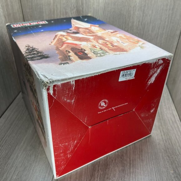 Mervyn's Village Square 1994 Christmas Church Lighted Hand Painted Ceramic Decor - Picture 11 of 13